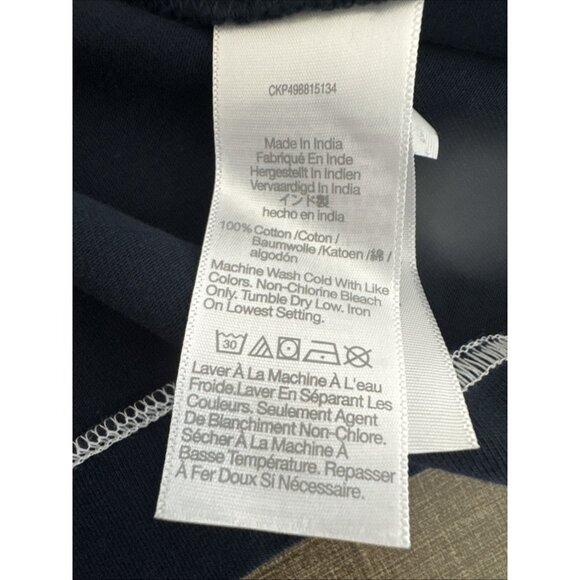 Madewell Women's XS Boxy Wide Sleeve Exposed Stitch Tee Blue NWT - Picture 7 of 13